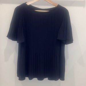 Ann Taylor navy blouse